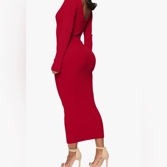 Red Hera collection midi dress - Picture 3 of 10